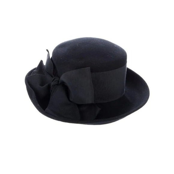 Eric Javits Women\'s Hat Felt Wool Black Bow Made in USA main image 8